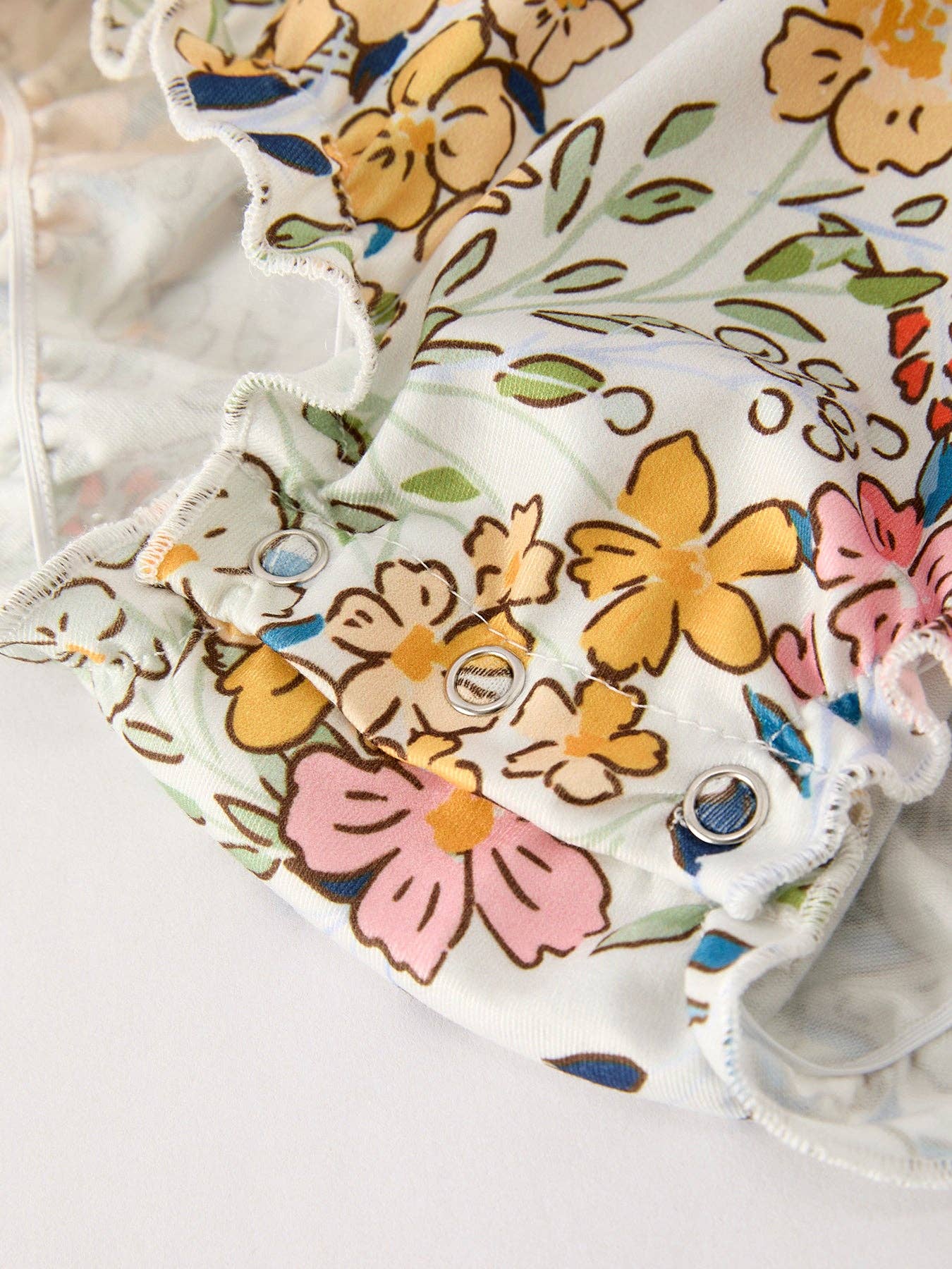 Fall Smocked Floral Bubble