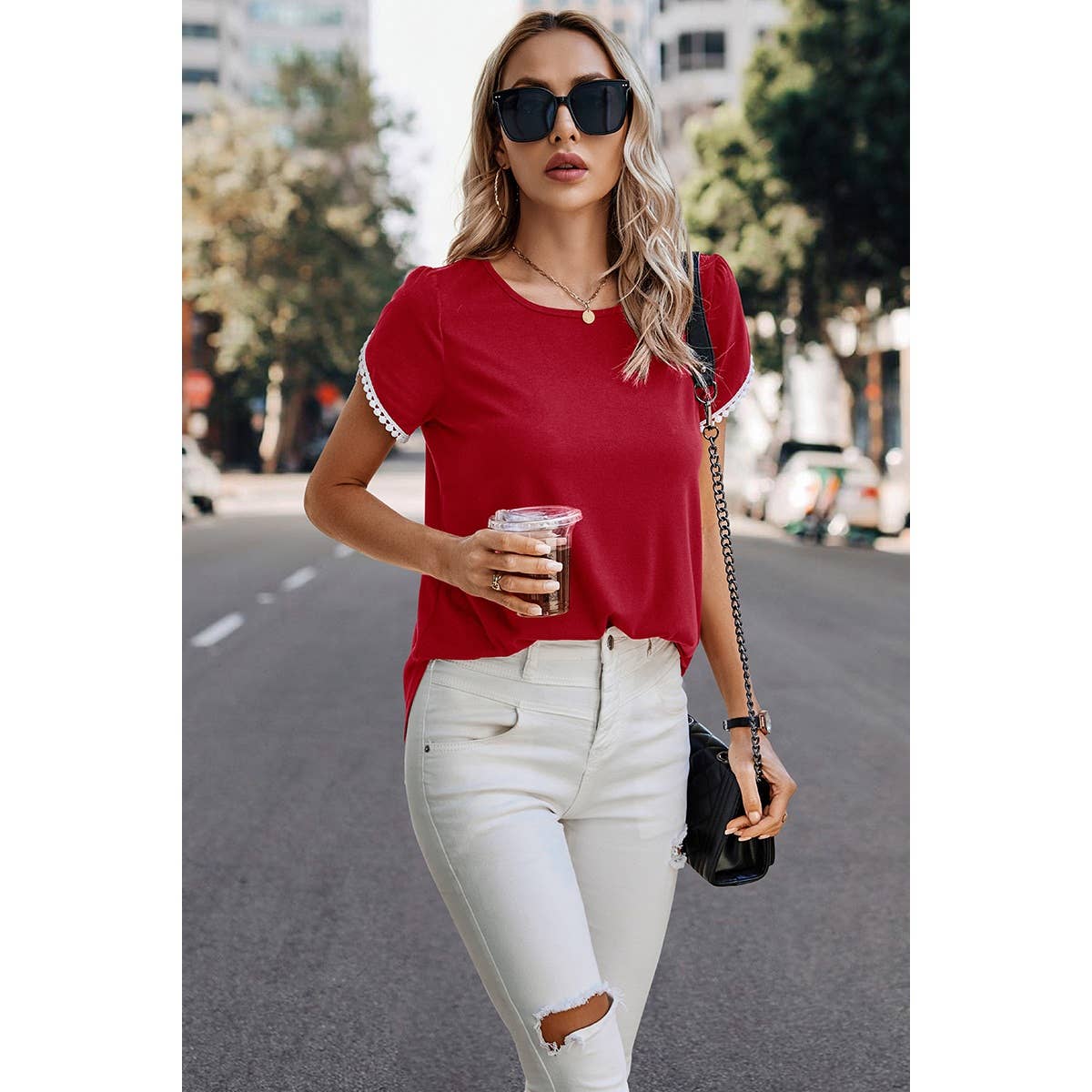 Petal Sleeve Tee