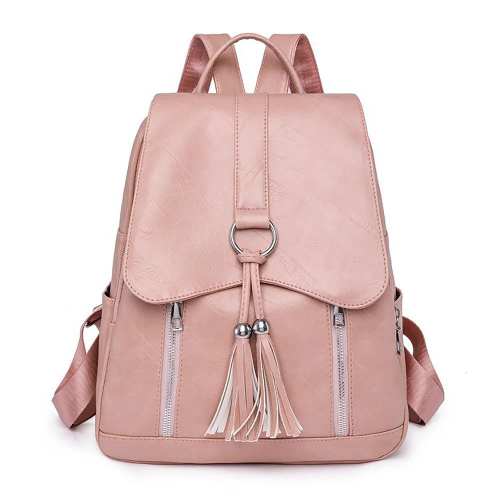 Distressed Vegan Leather Backpack