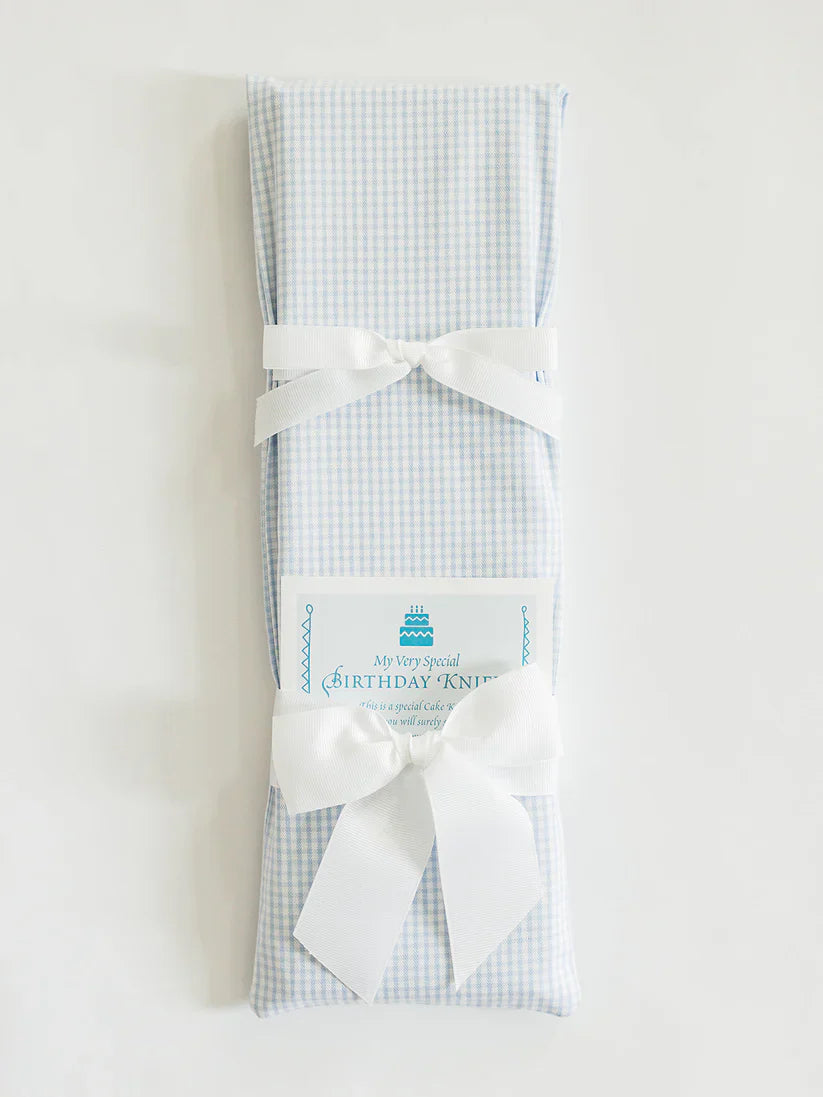 Keepsake Knife- Tiny Blue Gingham