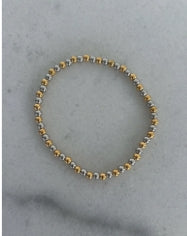 7.5" Gold Filled Beaded Bracelet