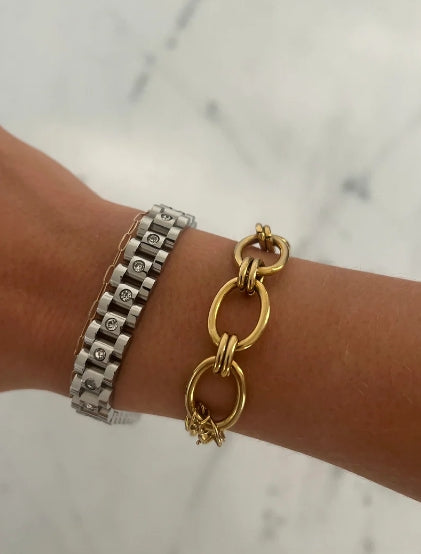 Diamond Watch Band Bracelet