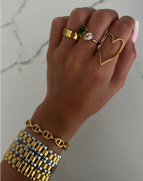 Gold Heart Ring