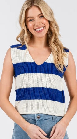 STRIPED SWEATER TOP