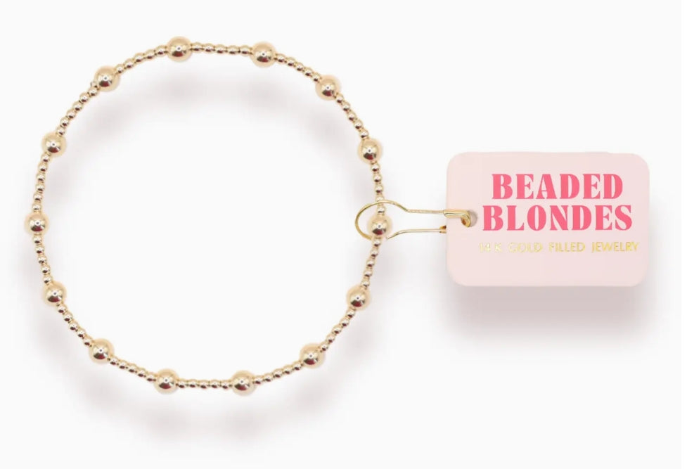 June Gold Beaded Bracelet