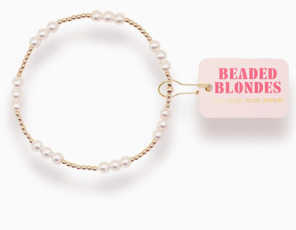 ILY Bracelet w/Pearls