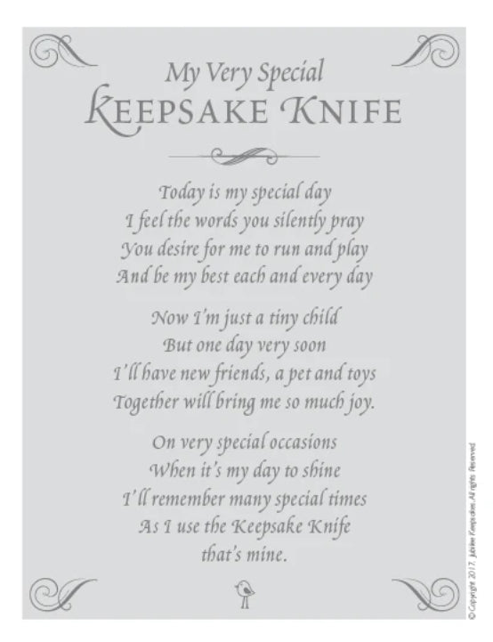 Keepsake Knife-White Seersucker