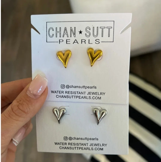 Heart Studs