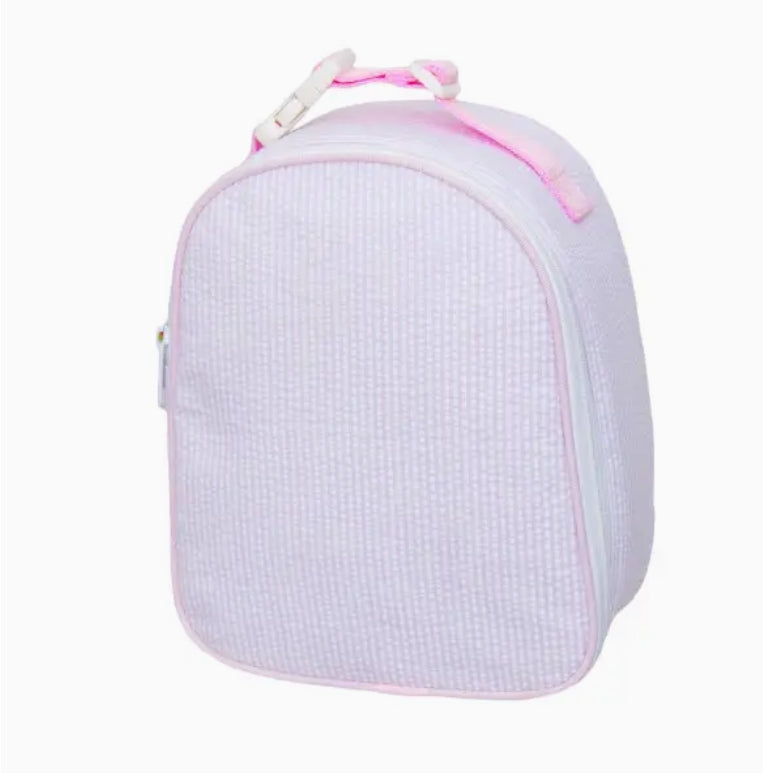 Pink Seersucker Lunchbox