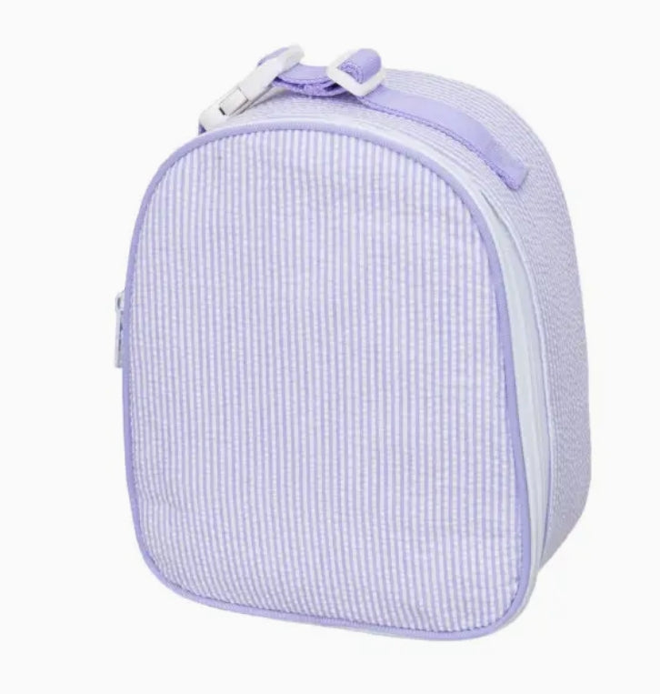 Lilac Seersucker Lunchbox