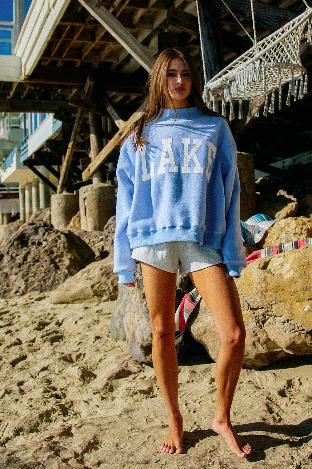 BEACH/LAKE Rvrsble Mockneck