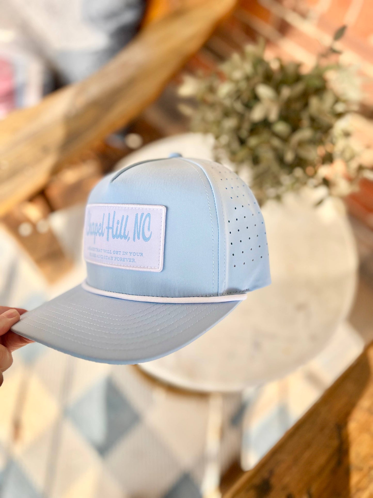 Chapel Hill, NC Patch Hat with Rope