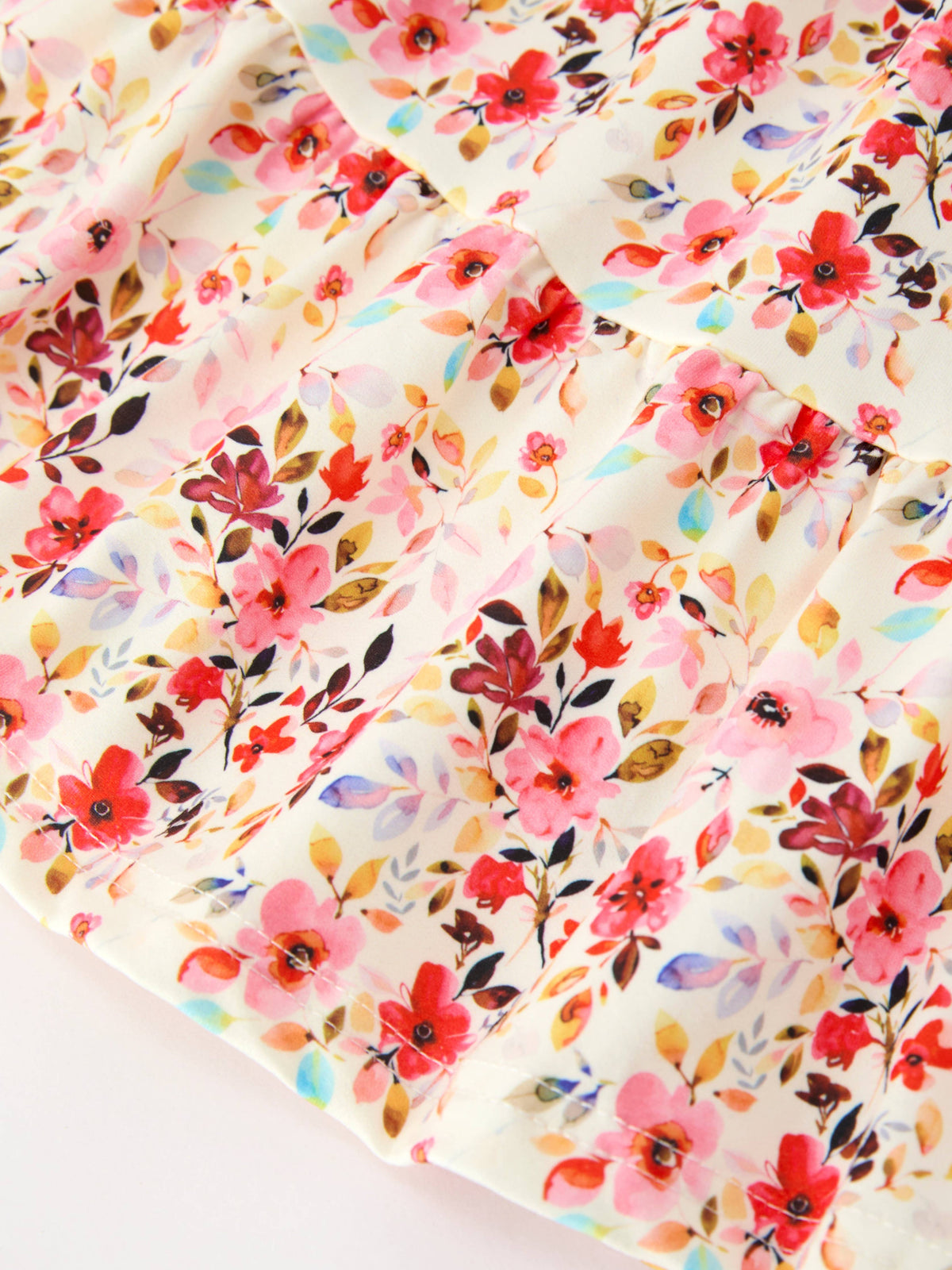 Vintage Floral Puff Sleeve Dress