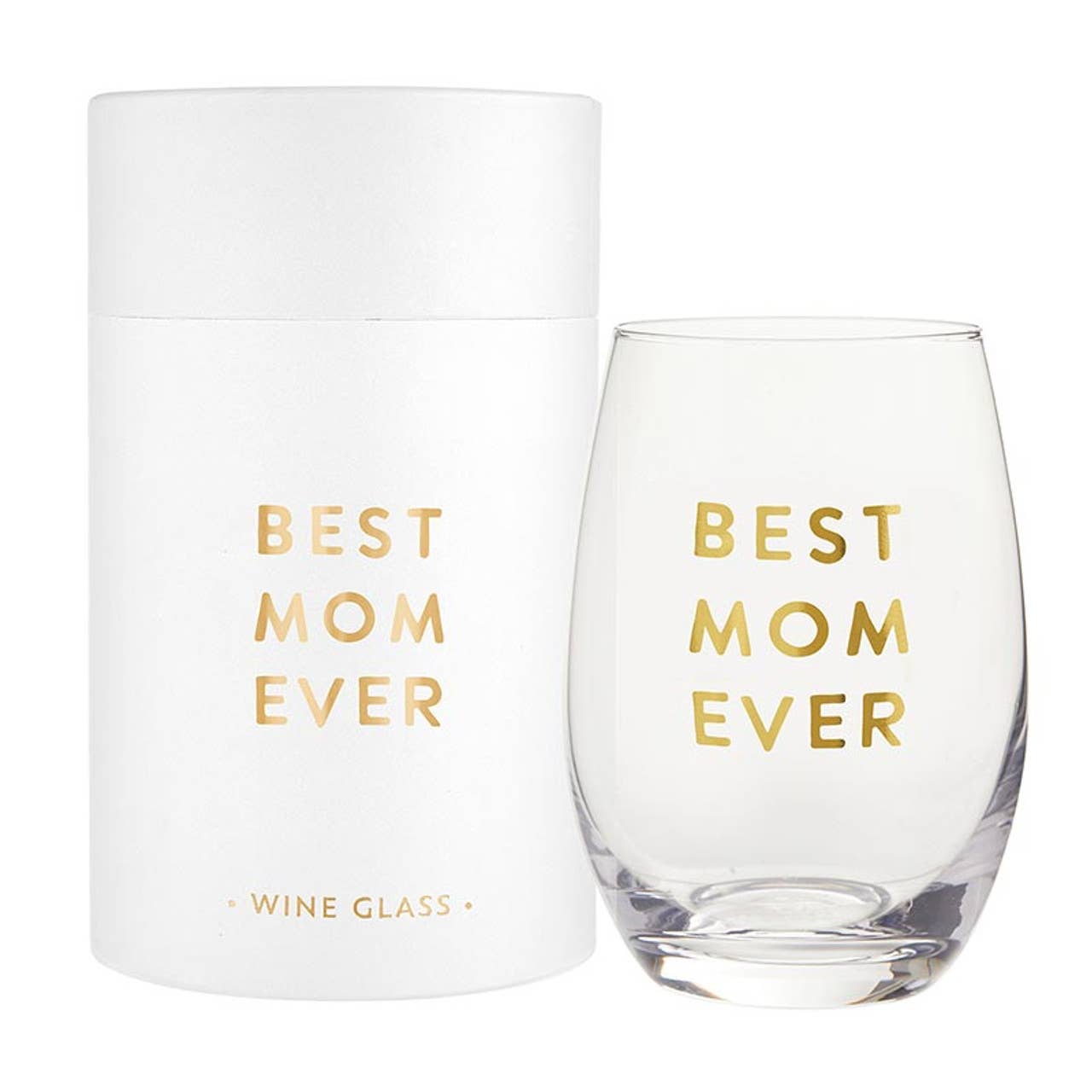 Best Mom Ever Glass