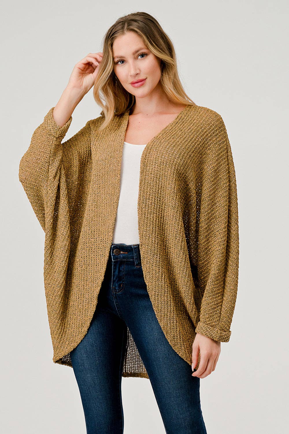 Mustard Dolman Cardigan