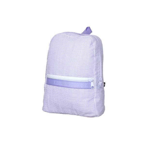 Lilac Seersucker Small Backpack | Mint