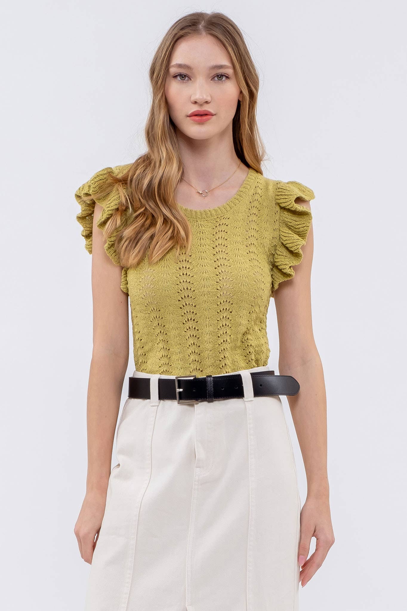 EYELET BACK TIE TOP