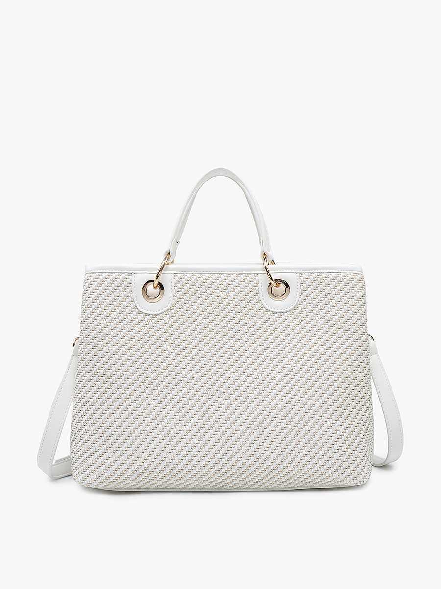 Nancy Woven Striped Tote