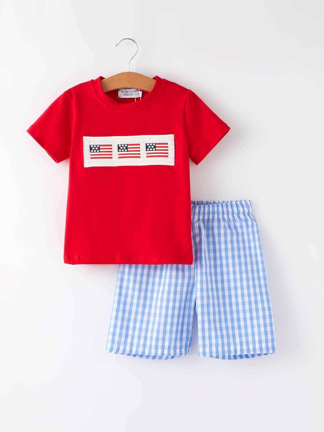 Flag Smocked 2pc Set