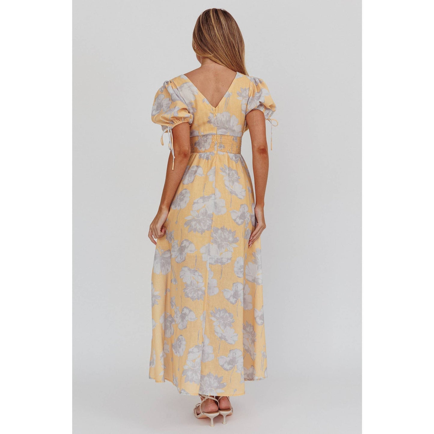 BELL SLEEVE FLORAL MAXI