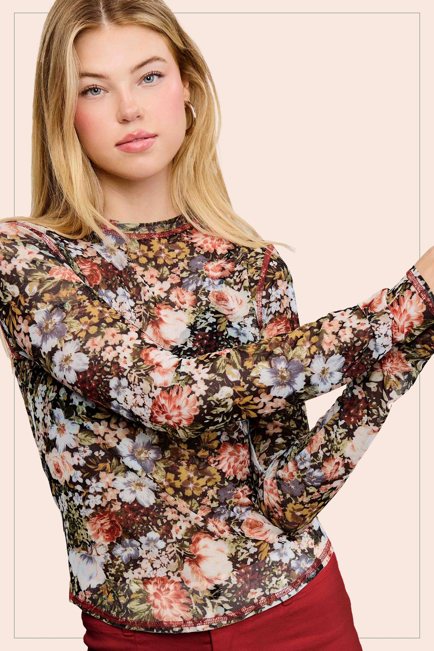 Semi Mesh Layering Top