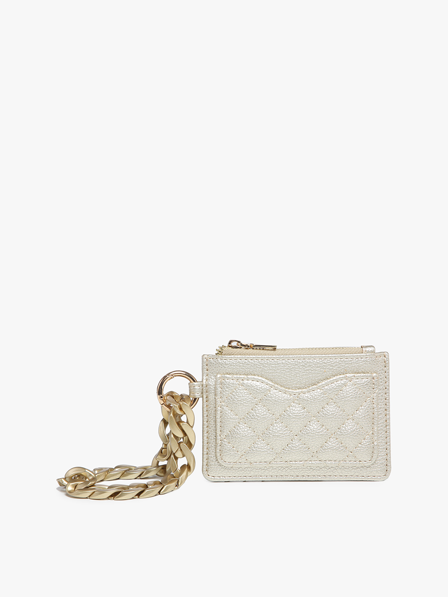 Quilted Wallet w/ Chain Bangle