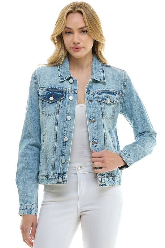 COTTON DENIM JEAN JACKET