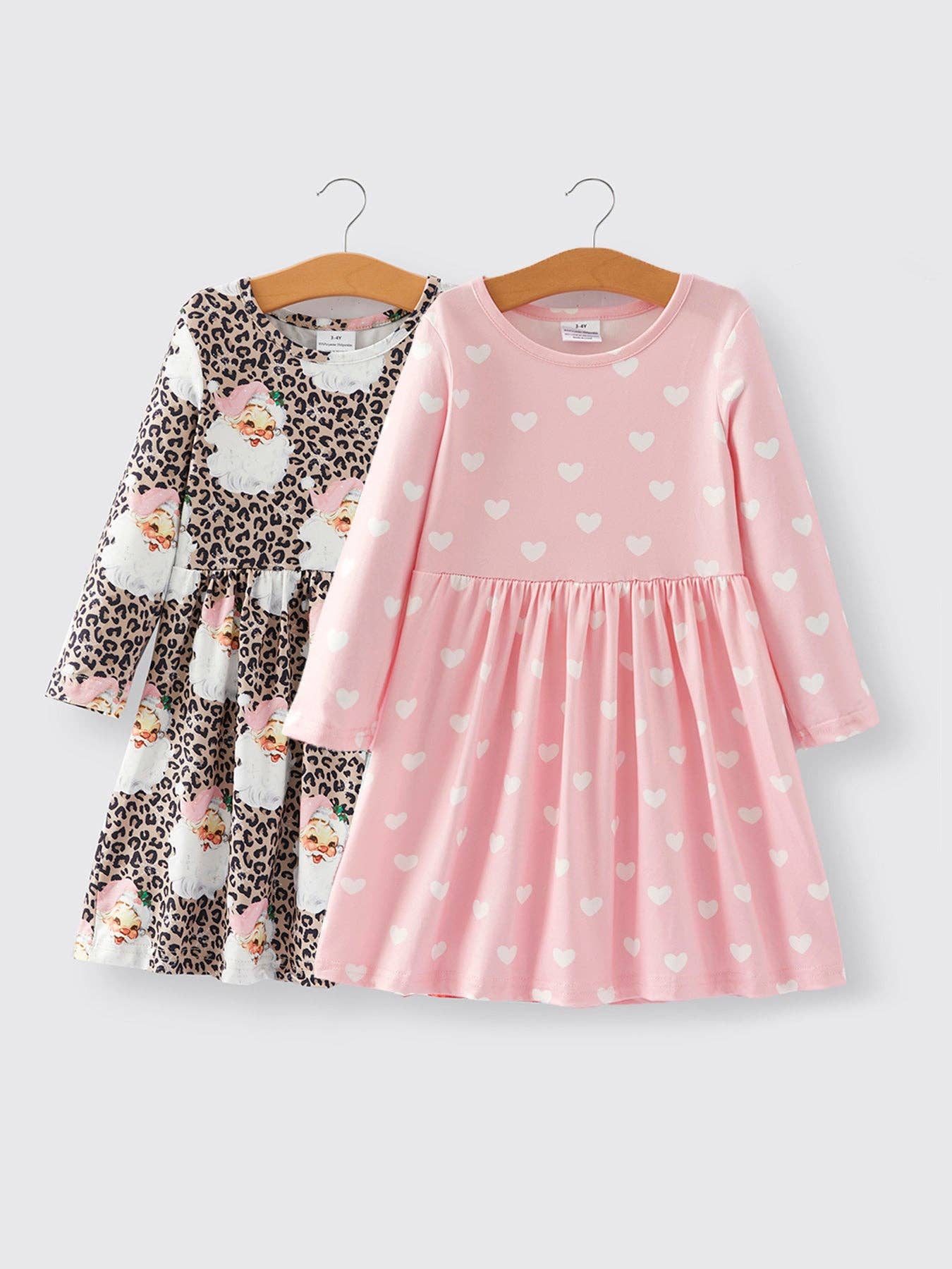 Girls Pink Heart Dress