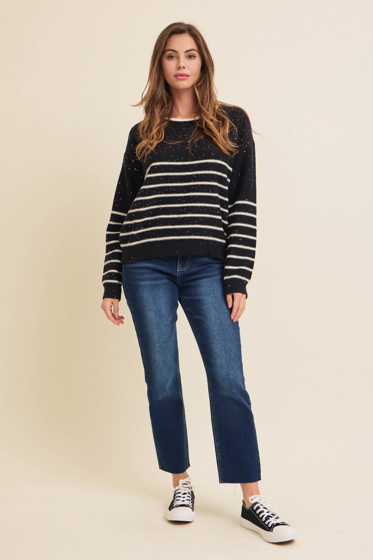 SEQUIN SWEATER TOP