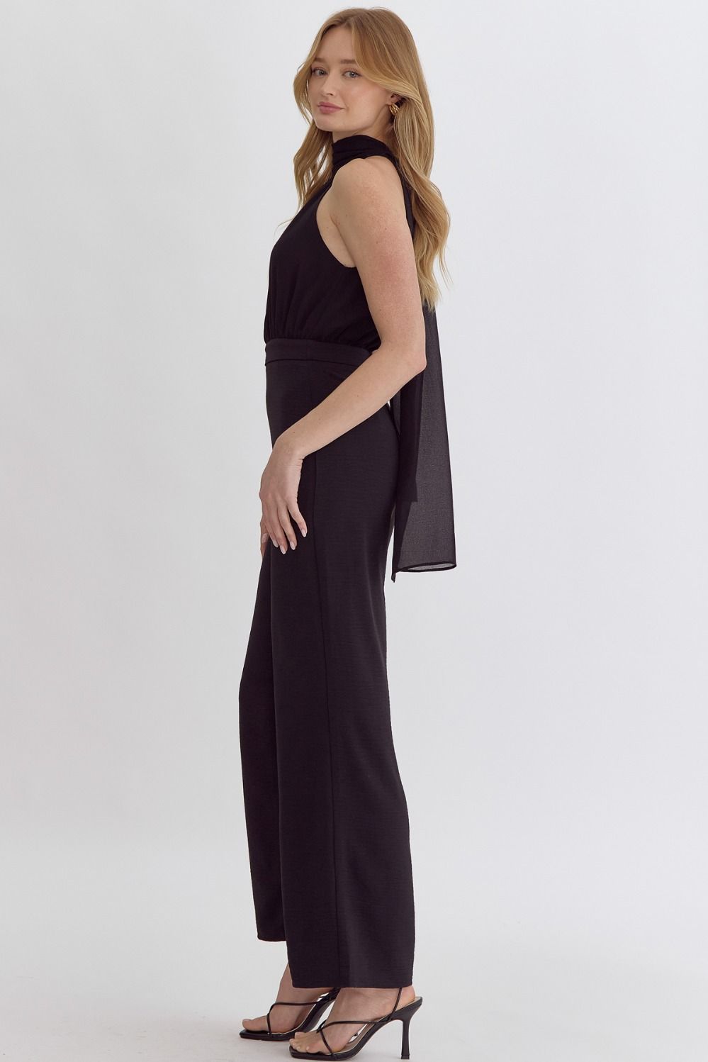 Black Halter Jumpsuit