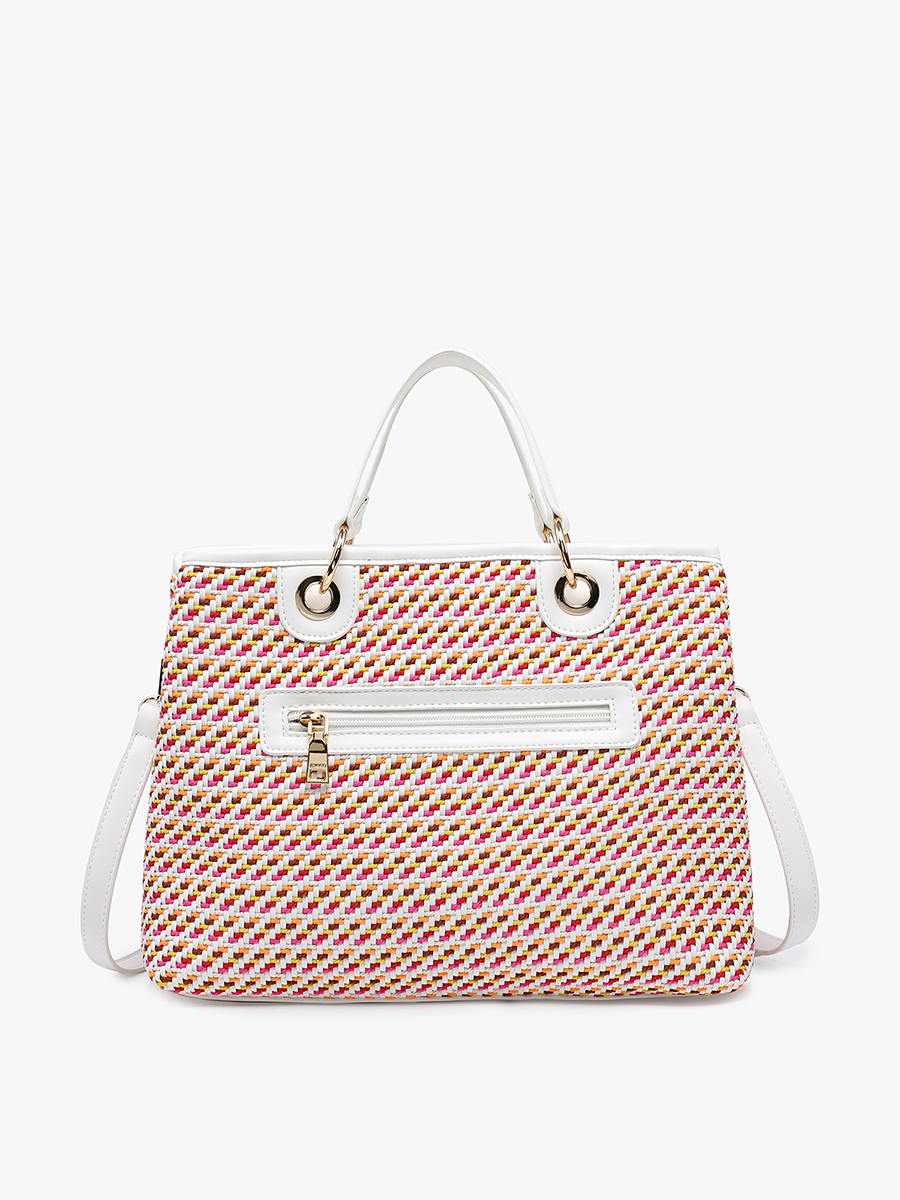 Nancy Woven Striped Tote