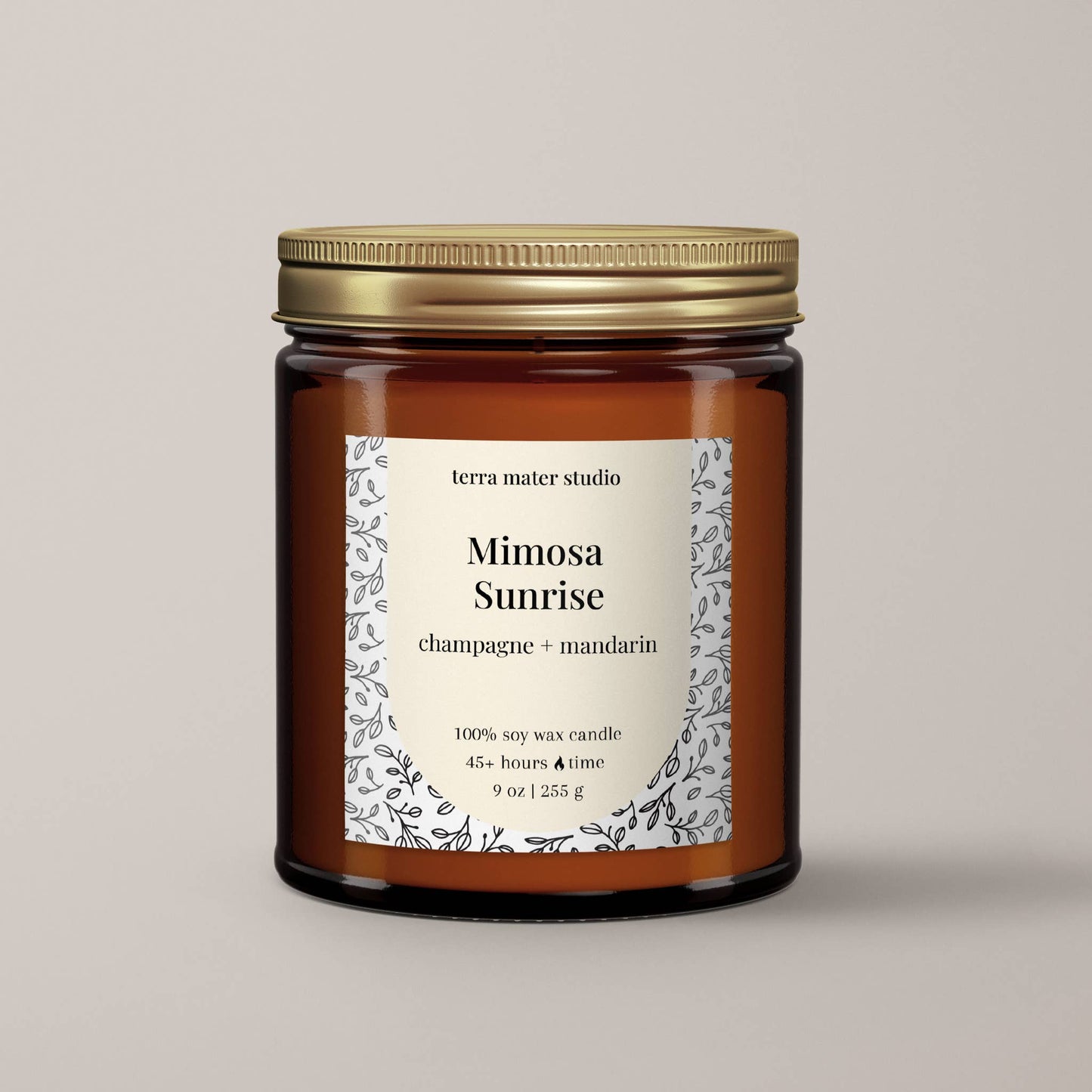 Mimosa Sunrise Soy Wax Candle