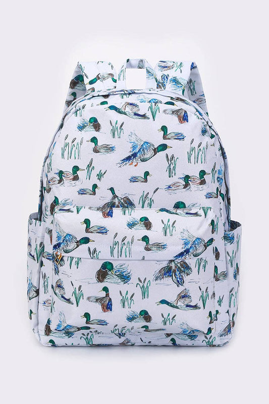 Duck Print Backpack