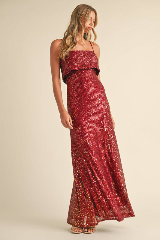 SEQUIN MAXI DRESS