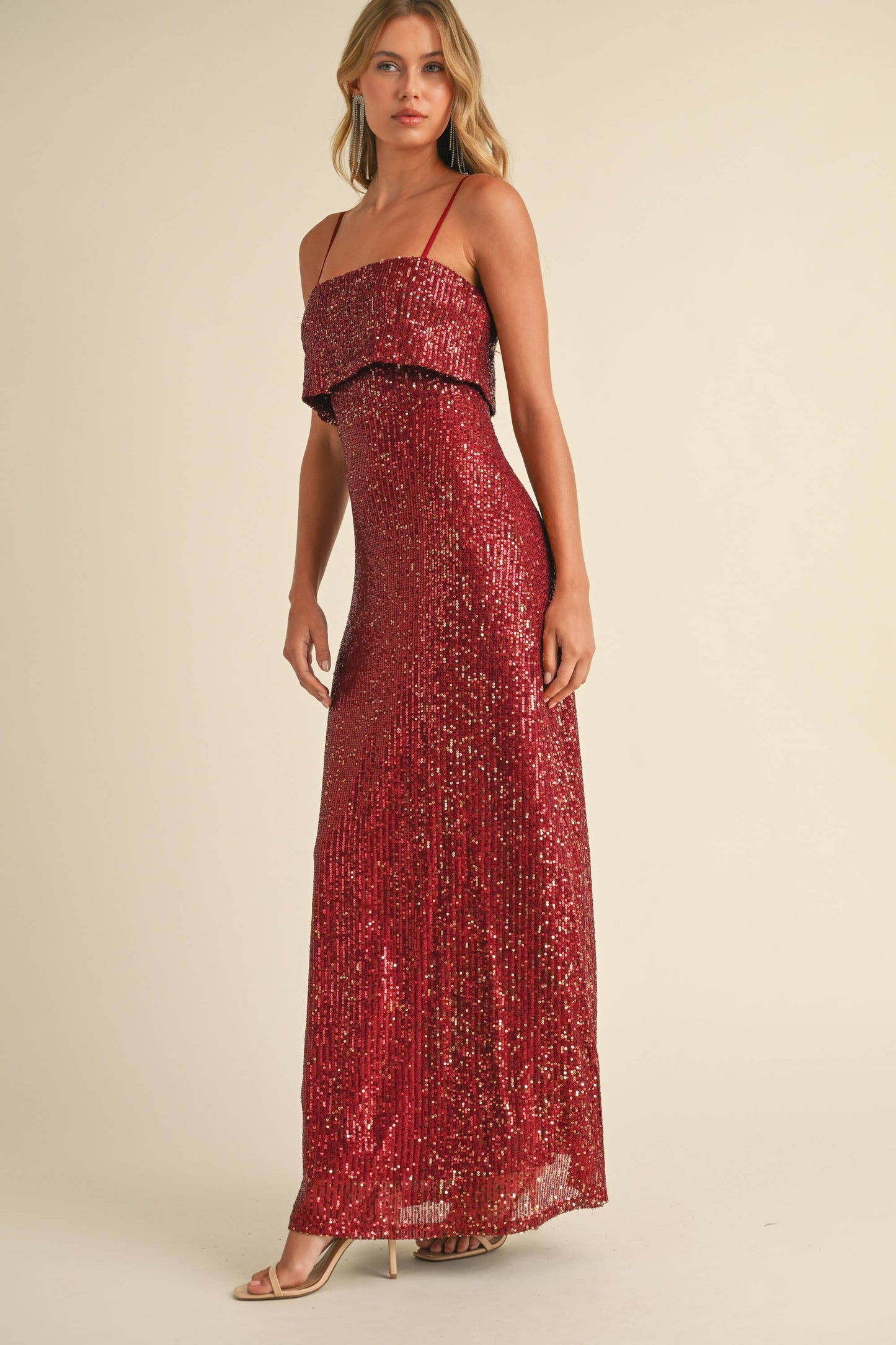 SEQUIN MAXI DRESS