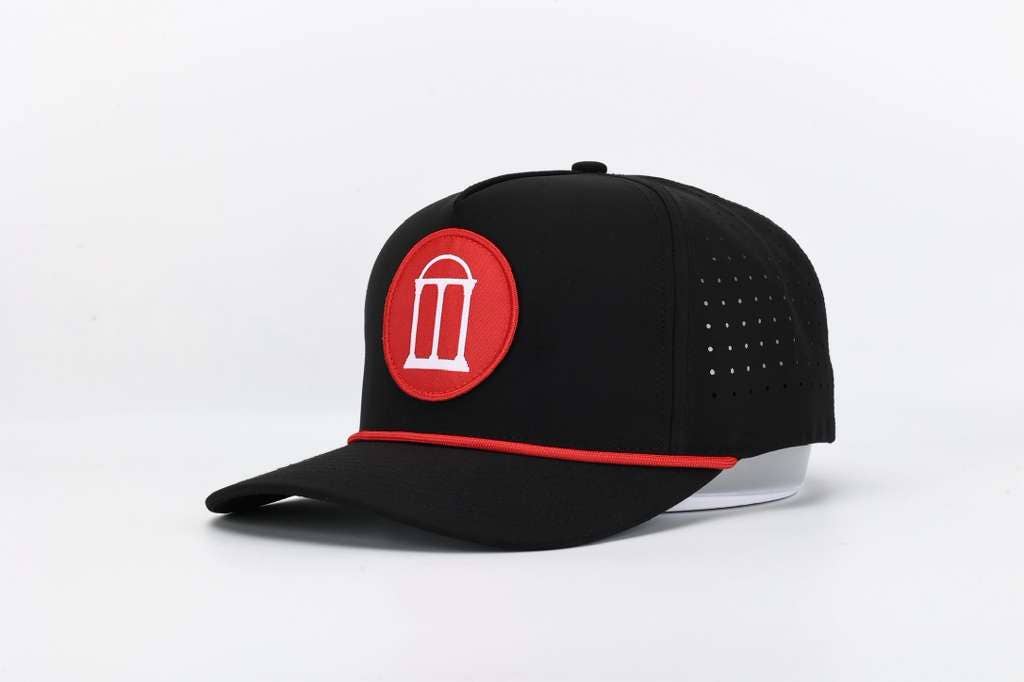 Black Arch Hat with Rope