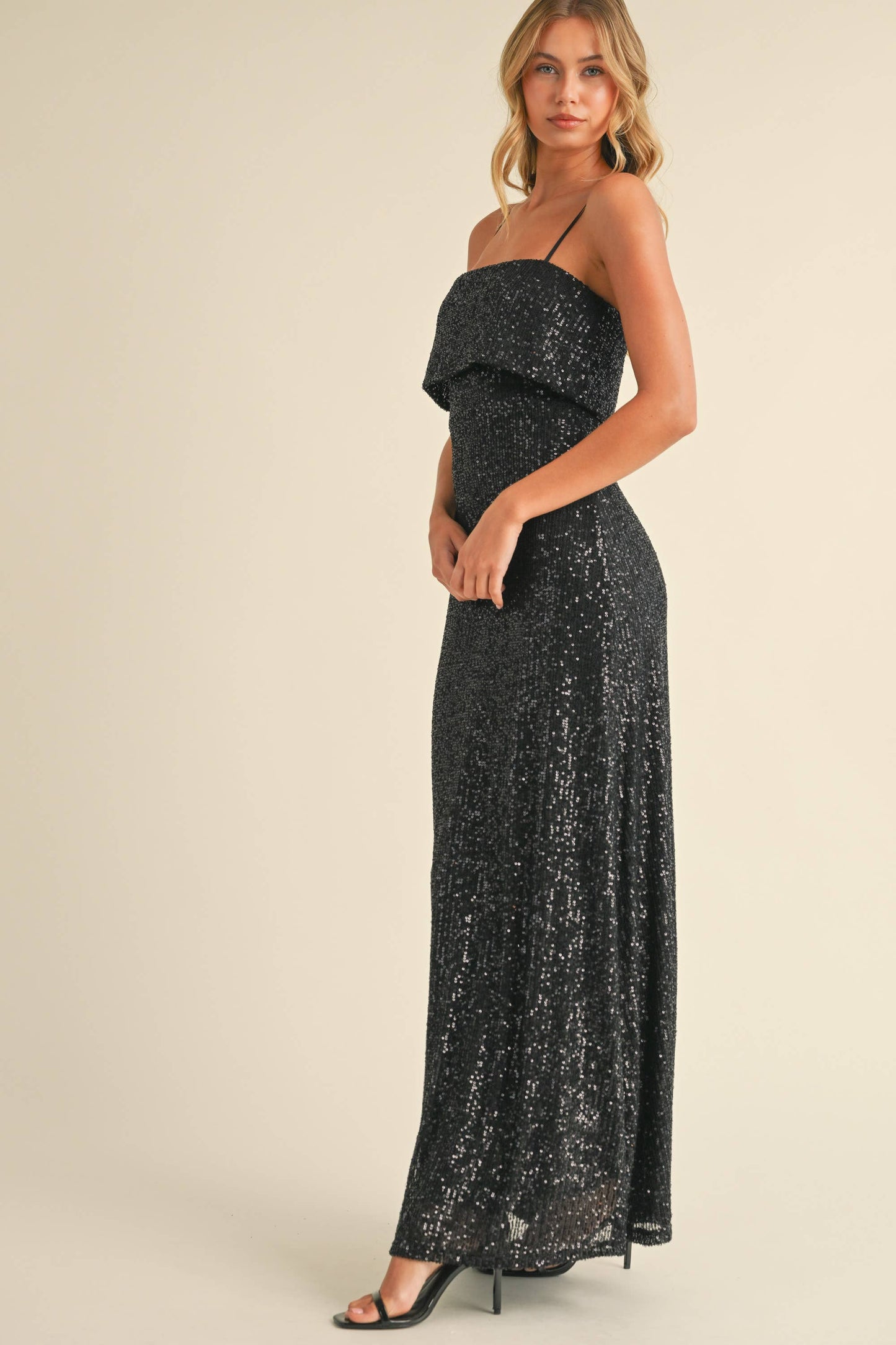 SEQUIN MAXI DRESS