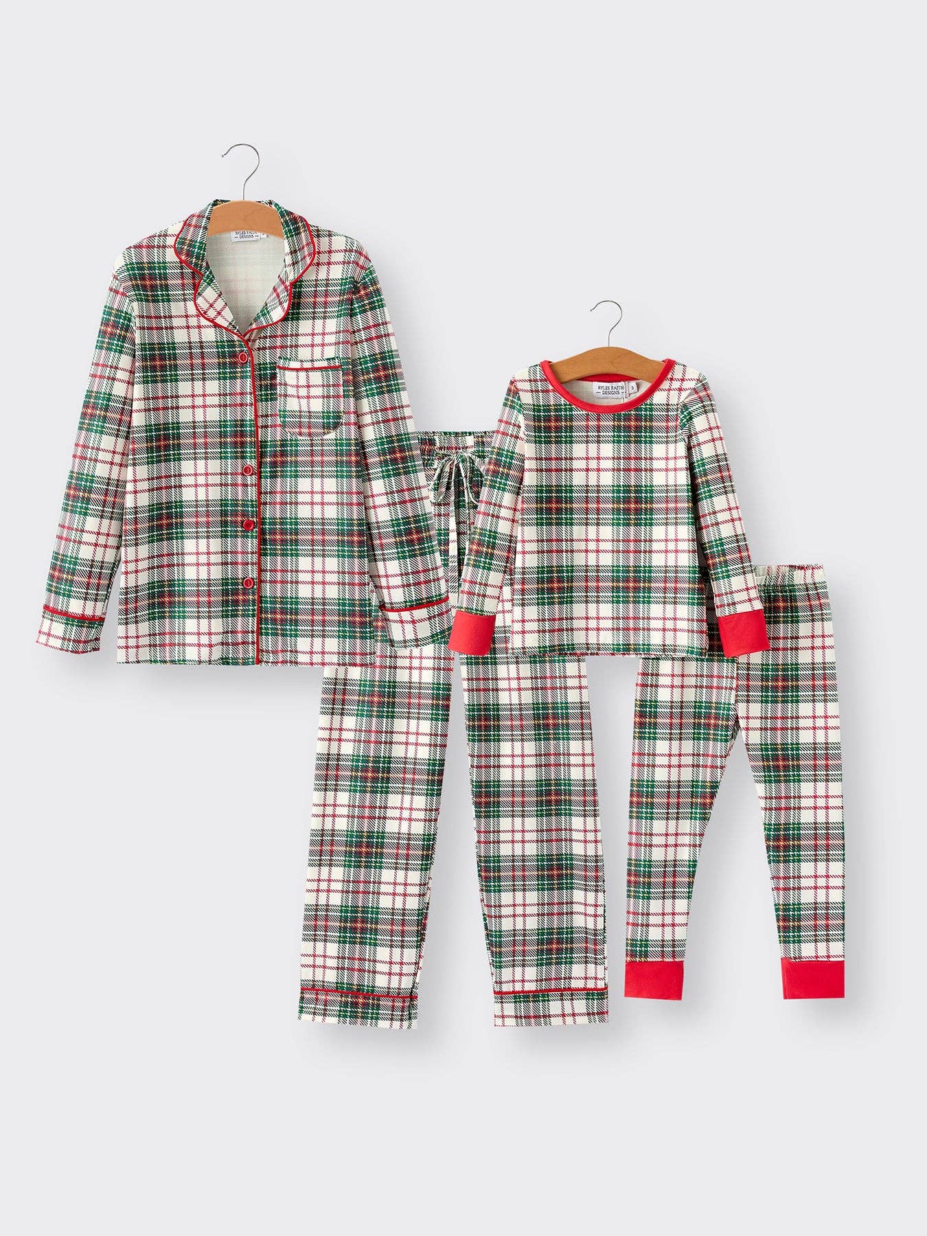Kids Christmas Plaid PJs