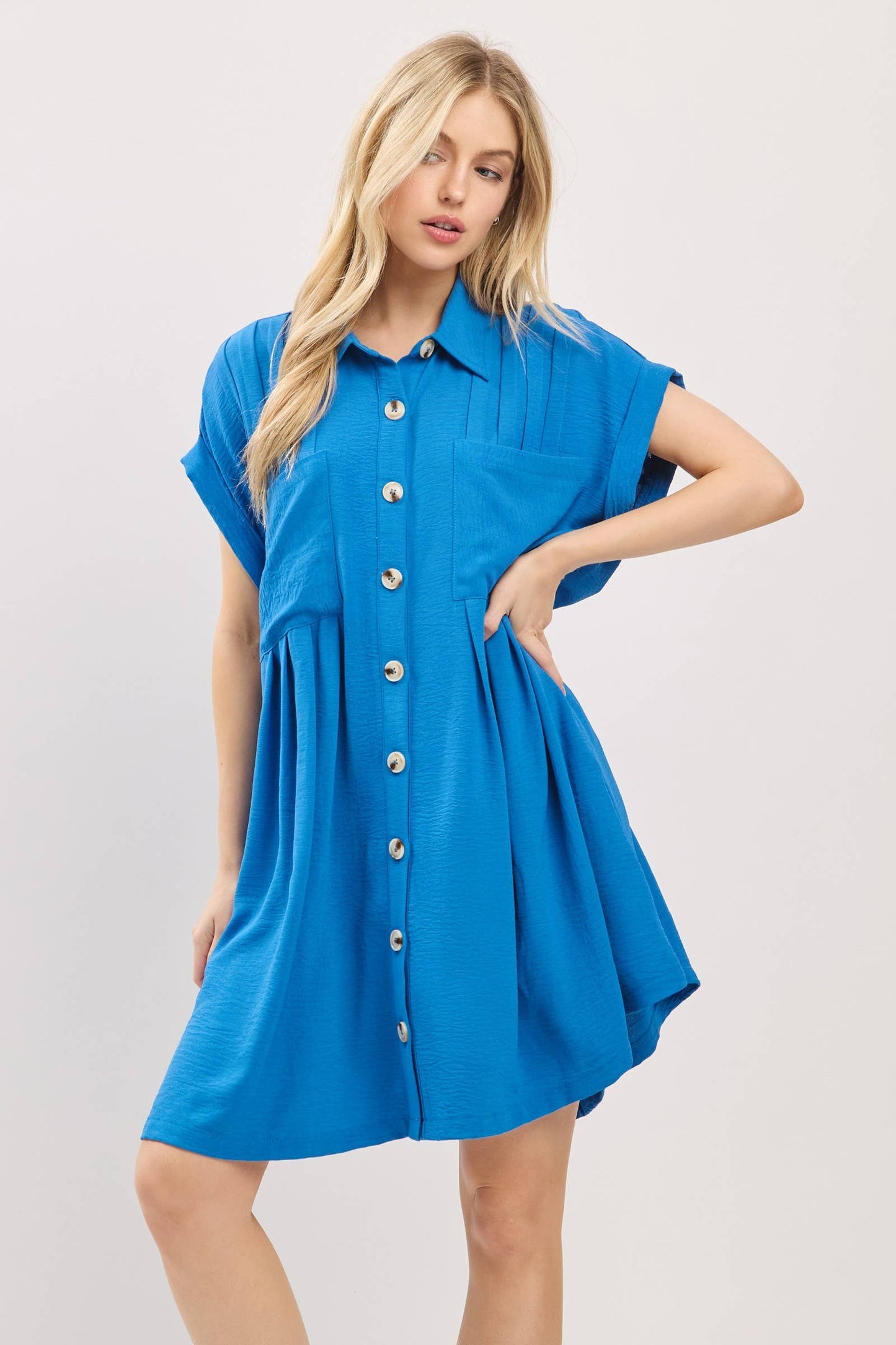 Button Front Shirt Dress