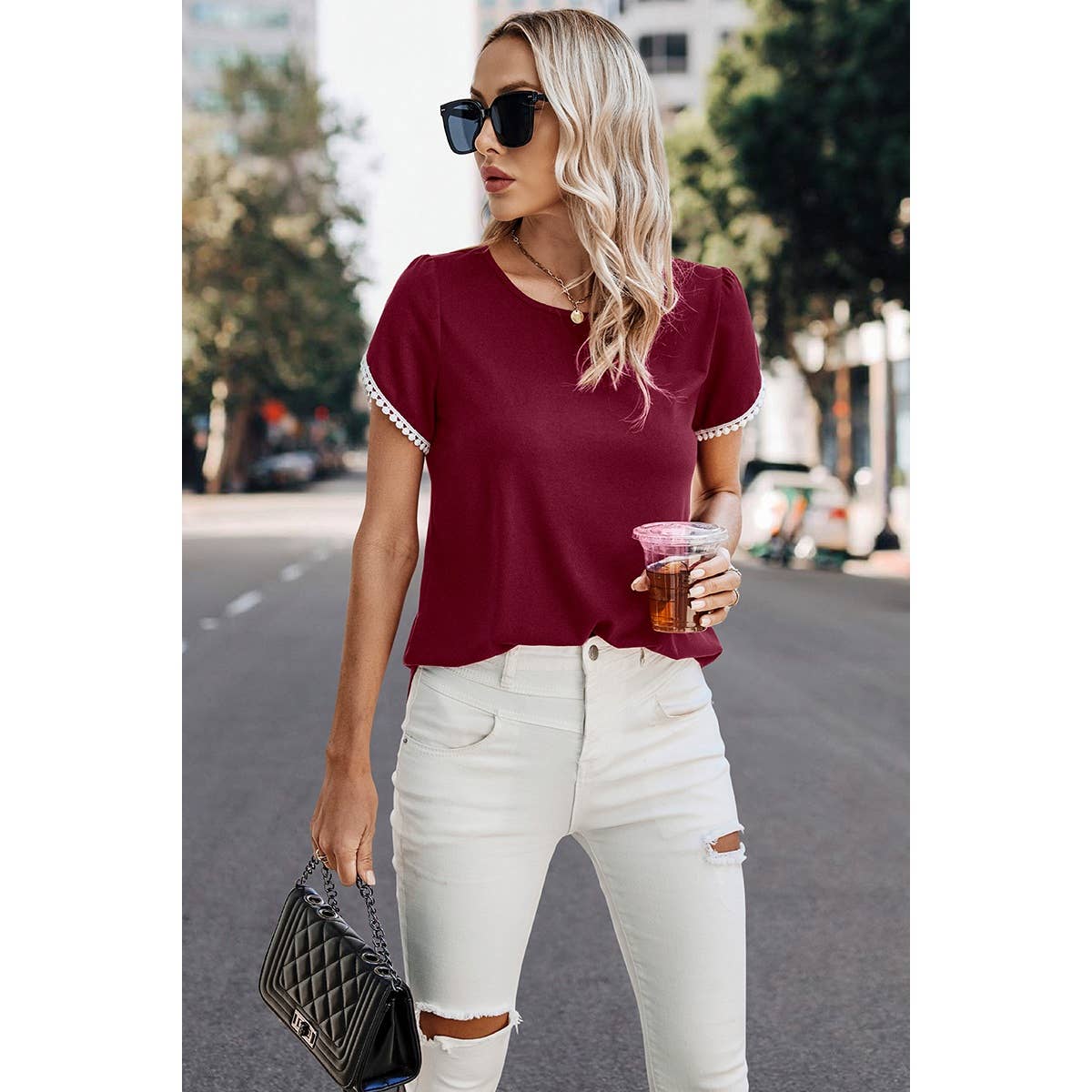 Petal Sleeve  Tee