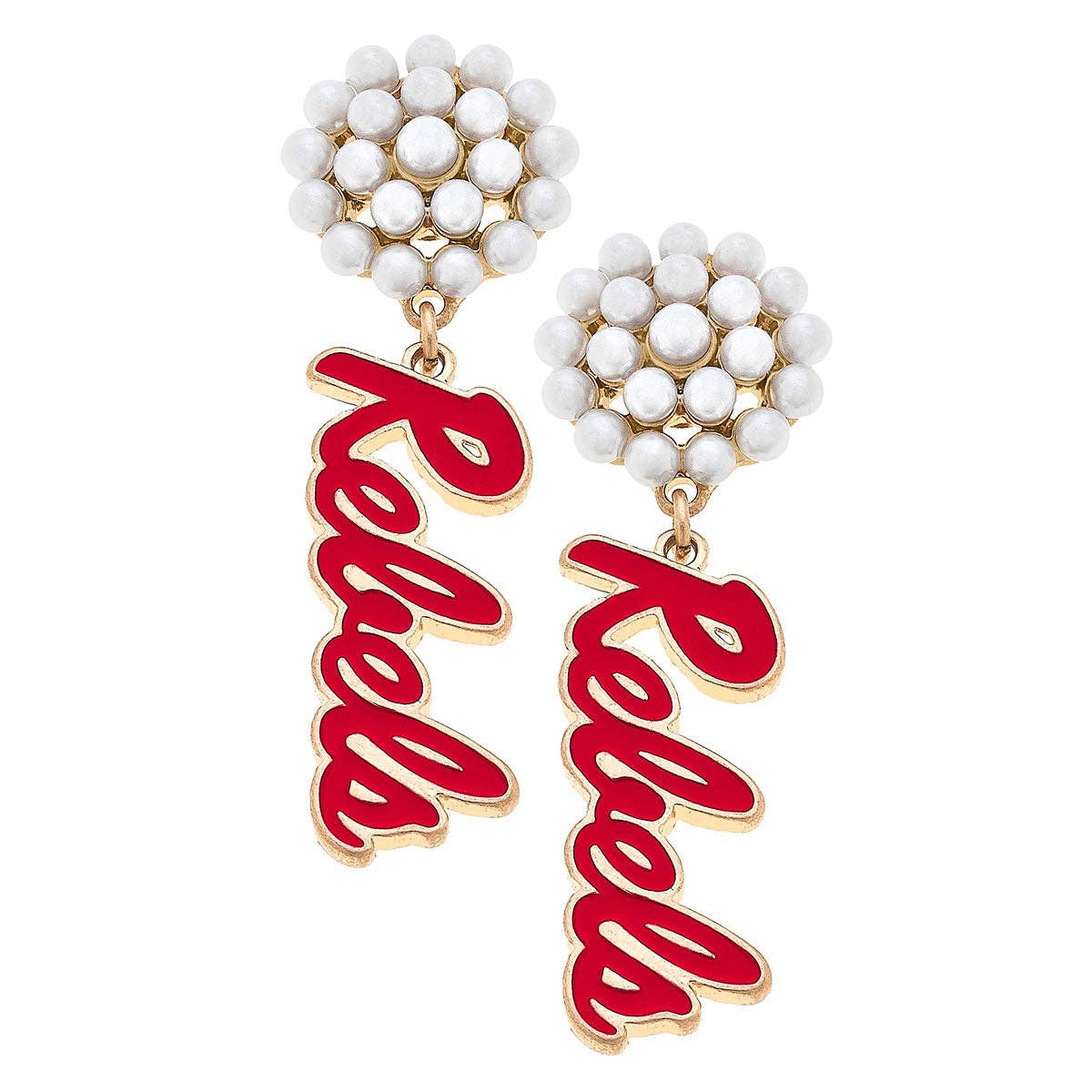 Ole Miss Drop Earrings