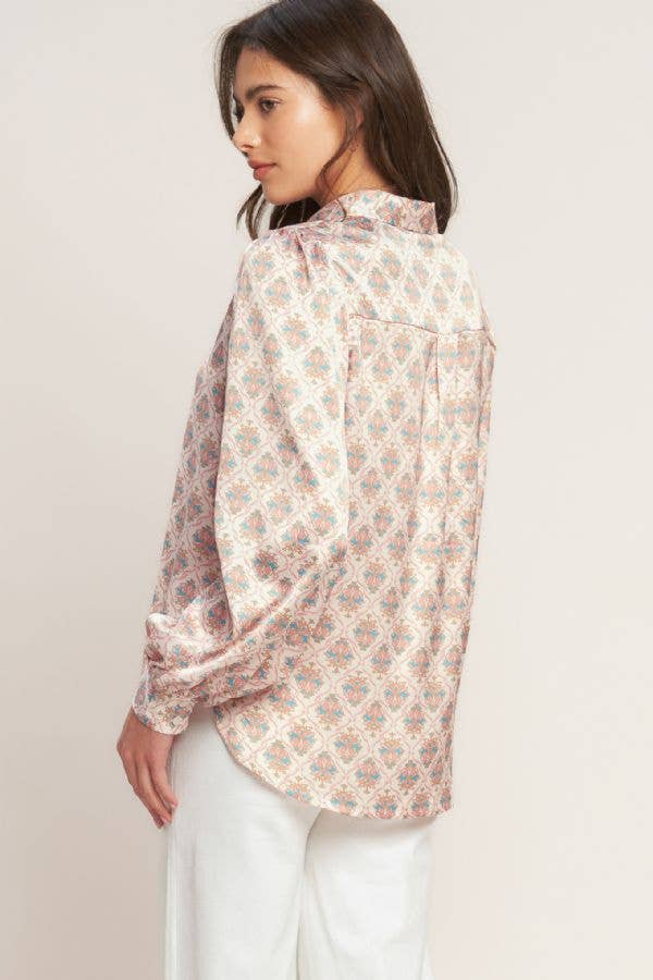 Button Down Cuffed Top