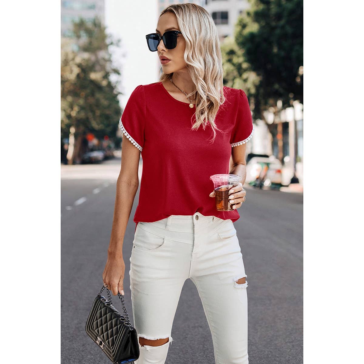 Petal Sleeve  Tee