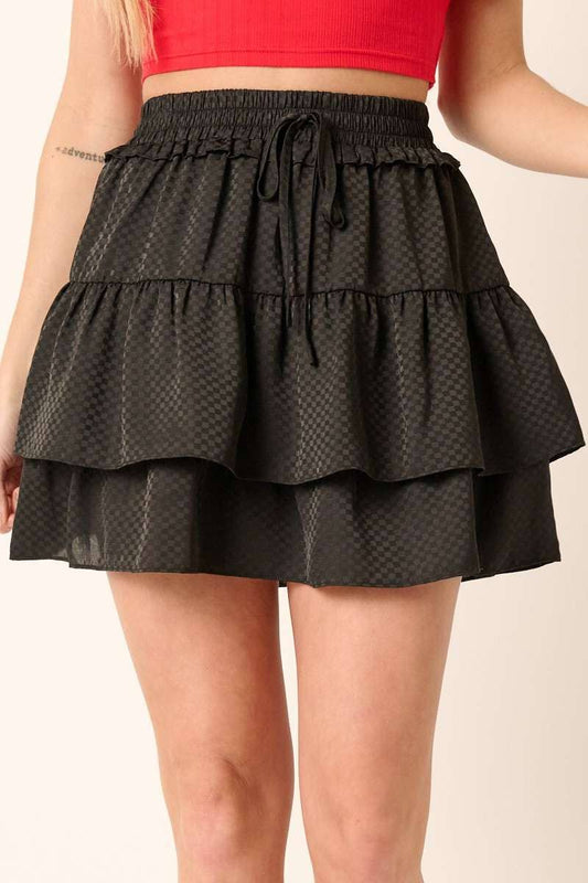 RUFFLE MINI SKIRT
