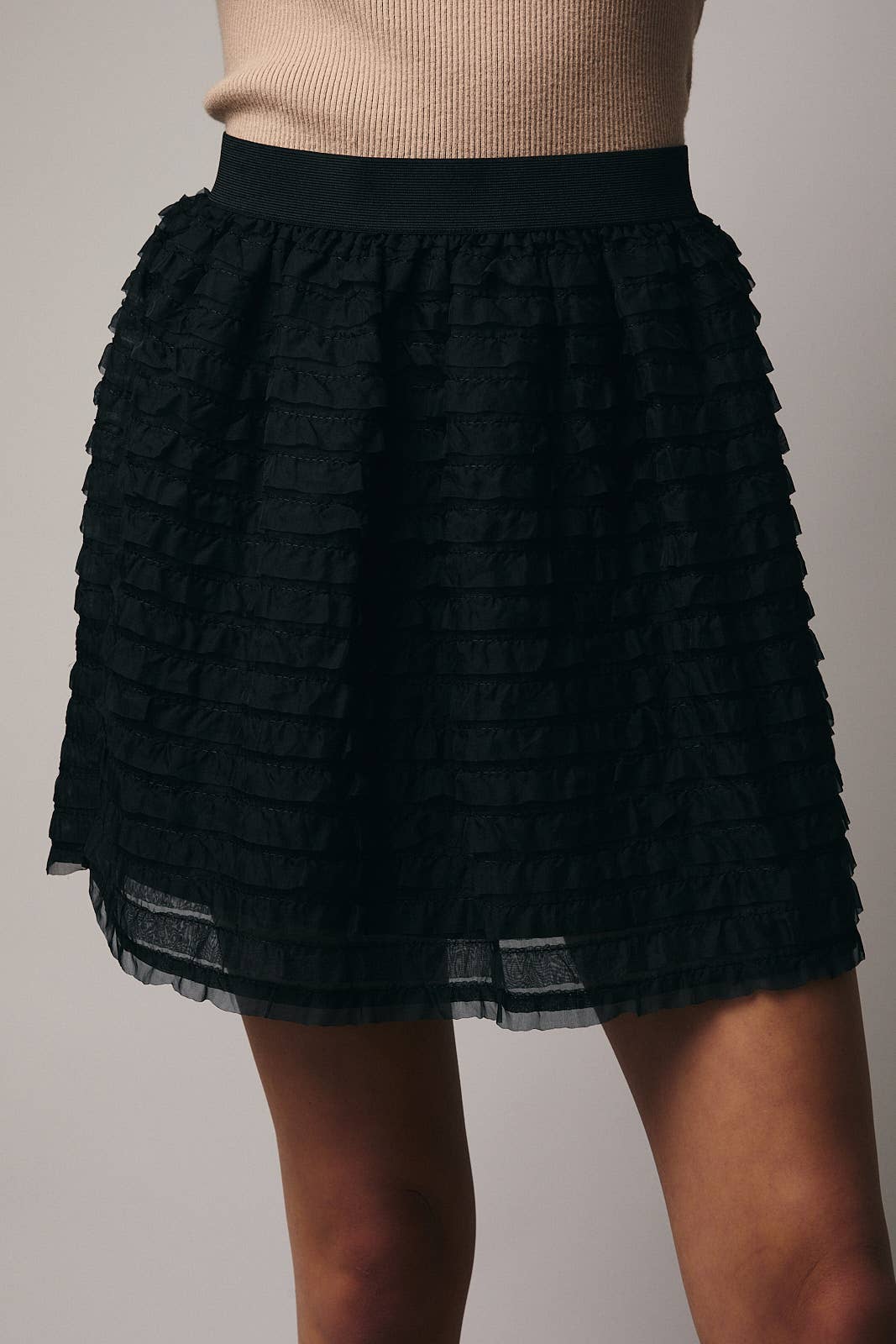 FRILL DETAIL MINI SKIRT