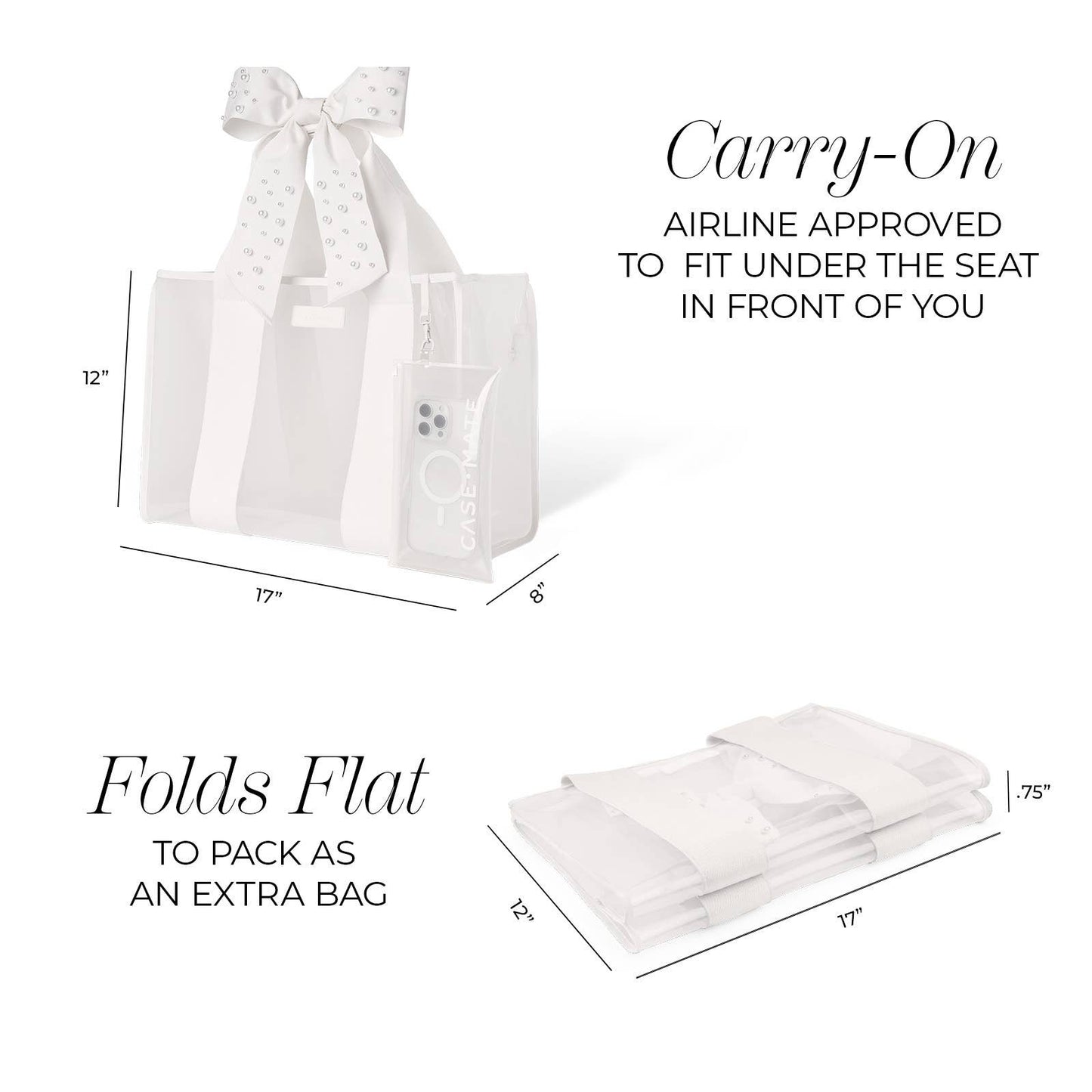 Ivory Pearl Jelly Tote Bag