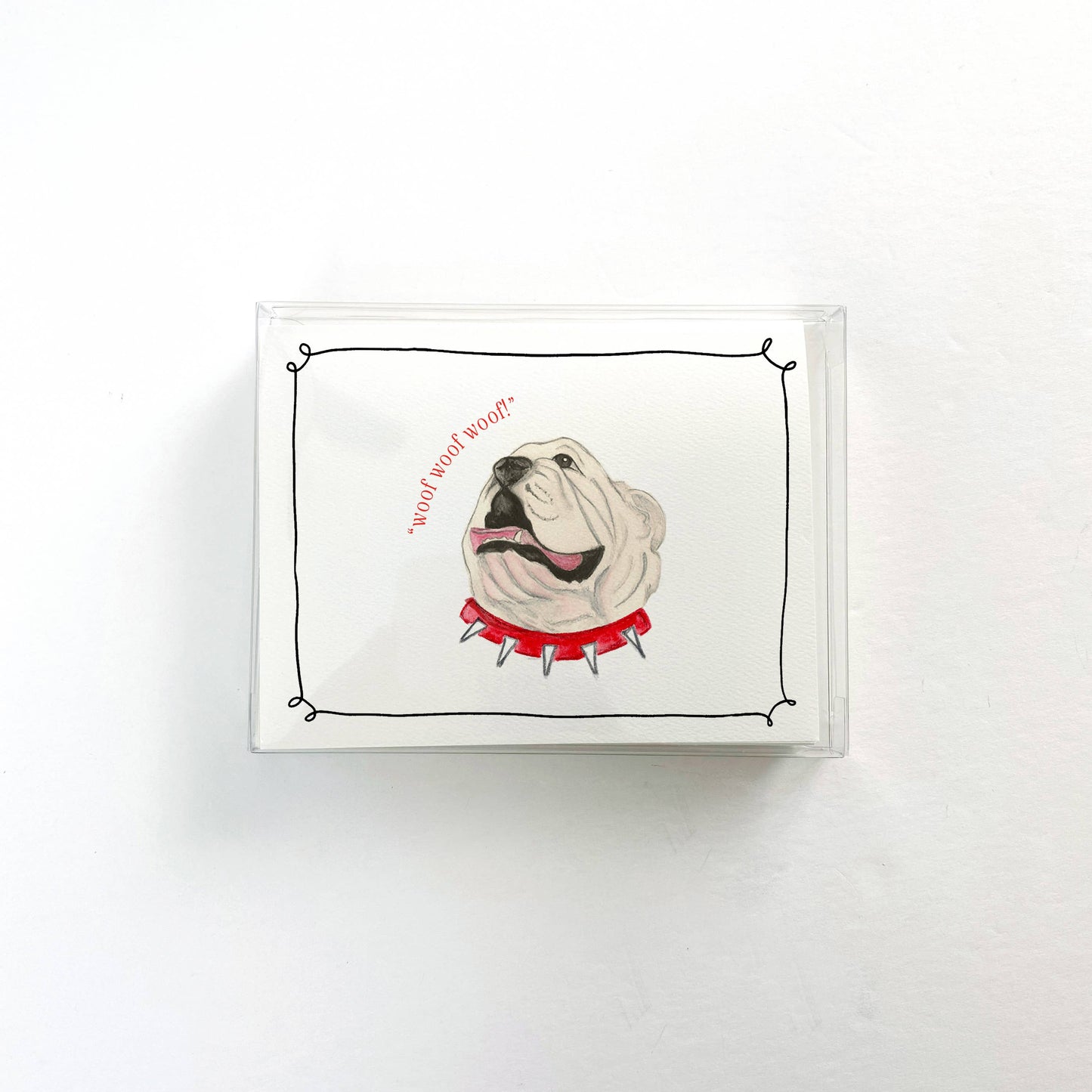Bulldog Greeting Card