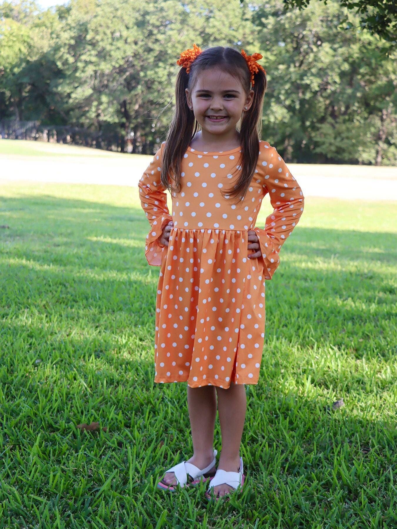 Fall  Pumpkin Print Dress