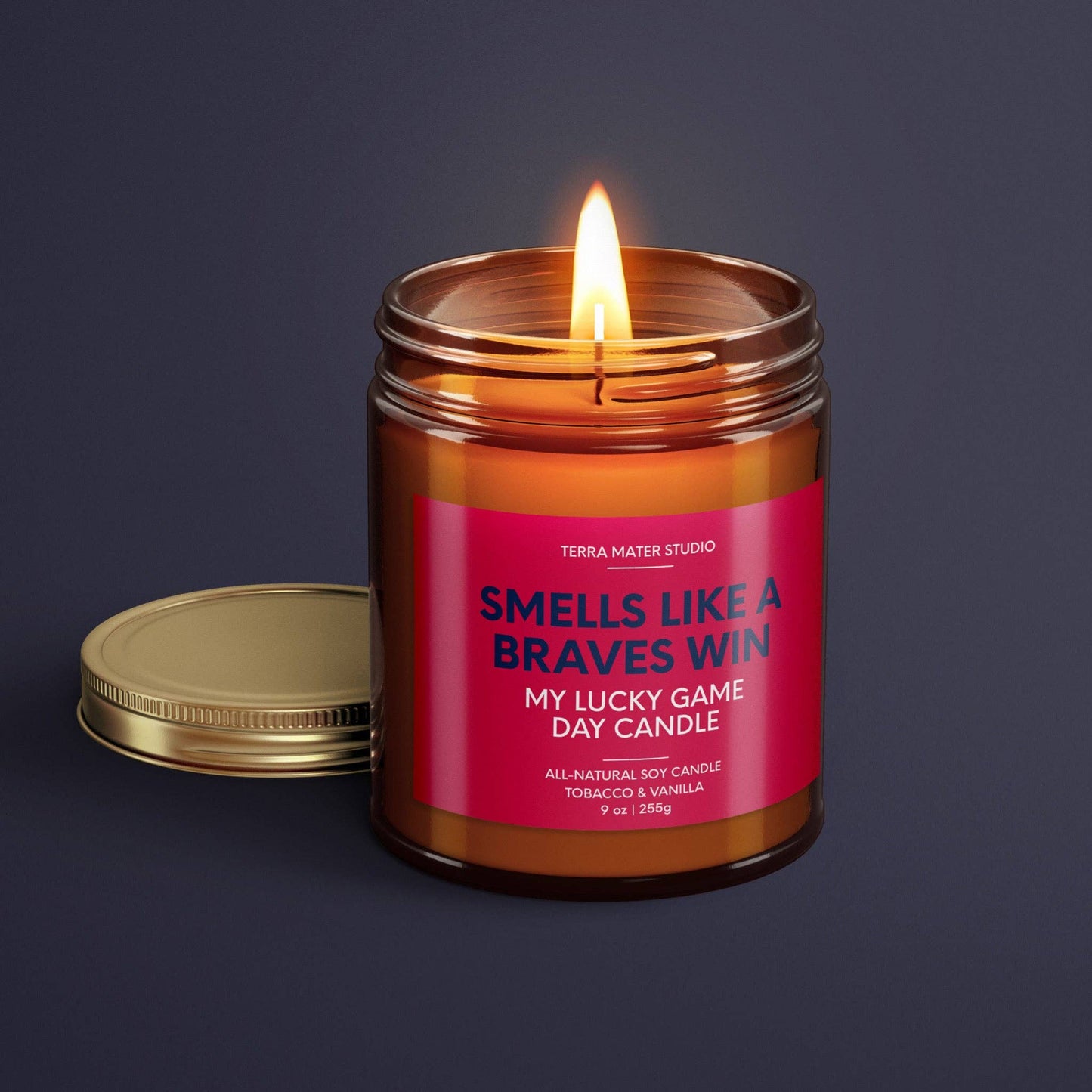 Smells Like A Braves Win Candle