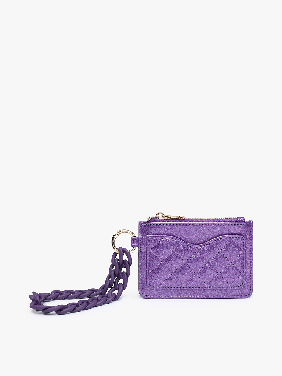 Quilted Wallet w/ Chain Bangle